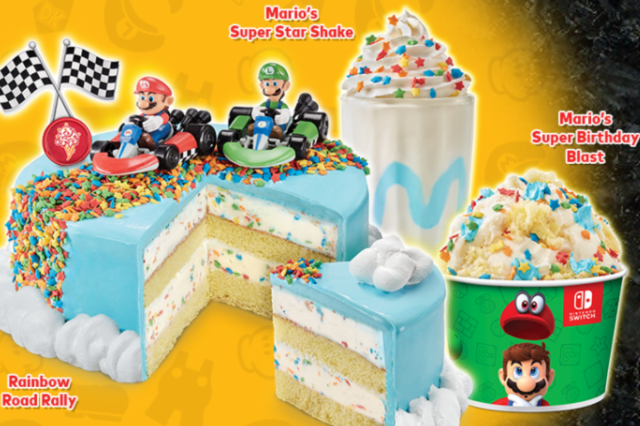 Cold Stone Creamery Commemorates Super Mario Bros. 35th Anniversary with Themed Treats