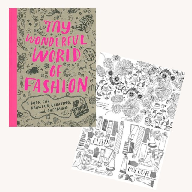 wonderful world of fashion coloring book