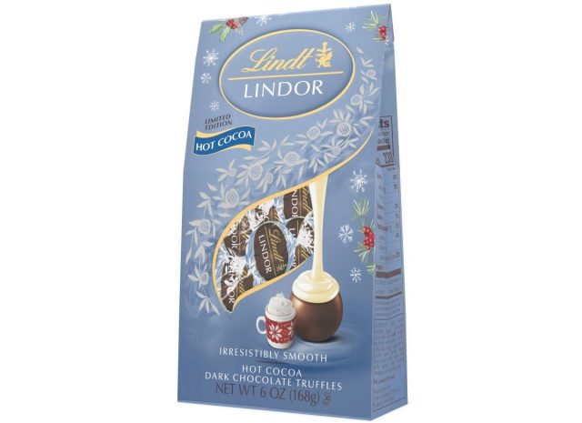 The Lindor Hot Cocoa Dark Chocolate Truffle