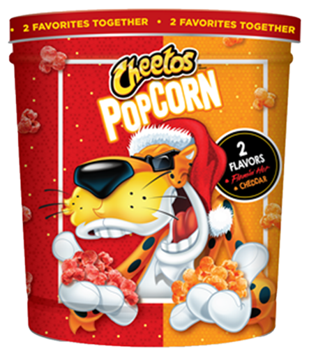 Cheetos Holiday Popcorn Tin