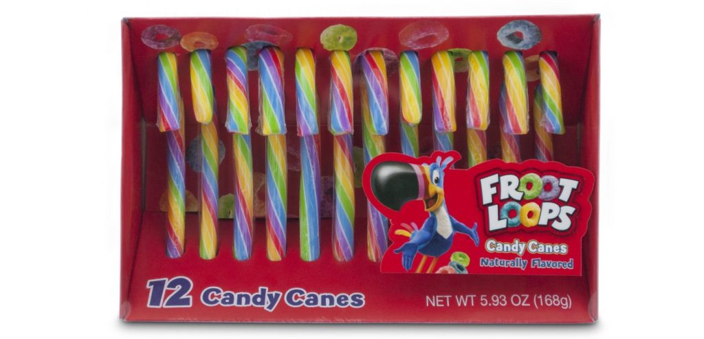 Froot Loops Candy Canes