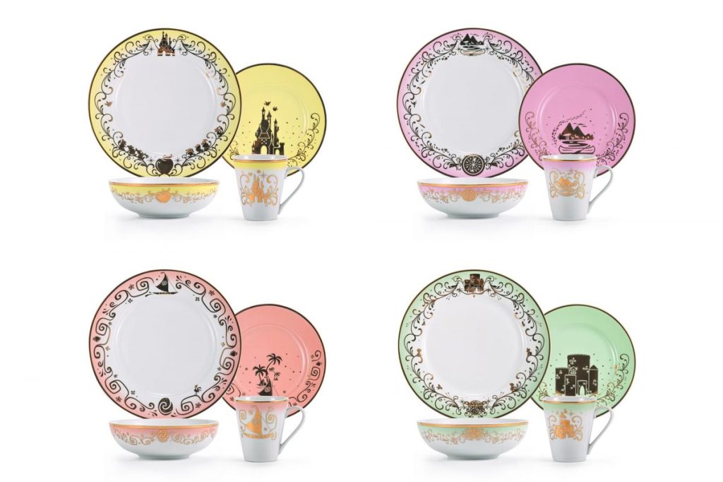 Disney Princess 16-Piece Ceramic Dinnerware Collection #3