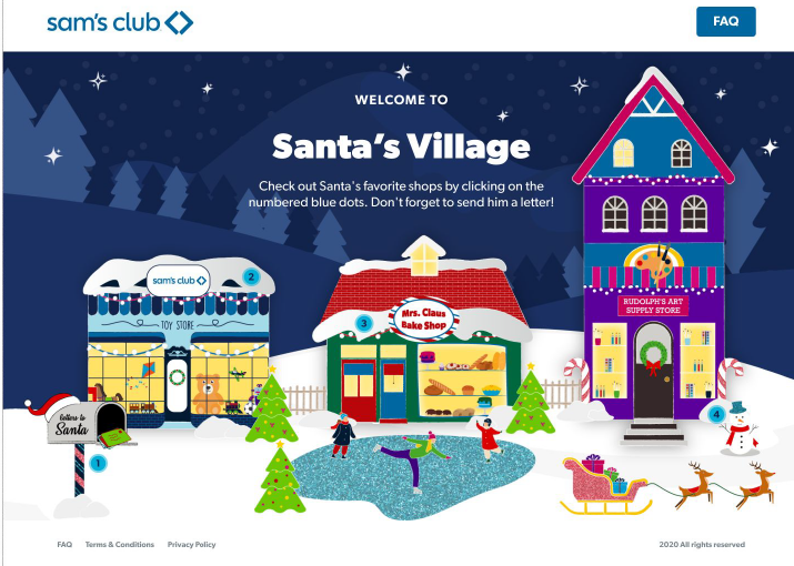 Sam's Club Virtual Santa