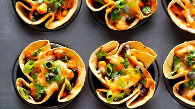 Enchilada cups are a good finger food