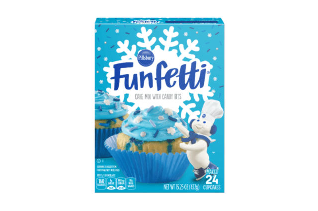 Celebrate Winter with a Funfetti Cake Complete with Candy Snowflakes