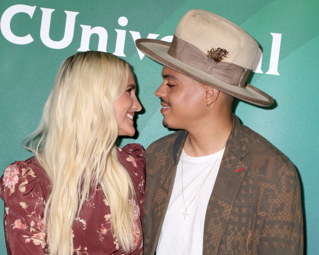 Ashlee Simpson Ross and Evan Ross
