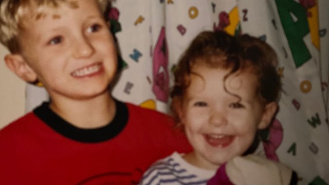 brother and sister with autism