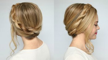 A rope braid crown is a fun holiday hairstyle