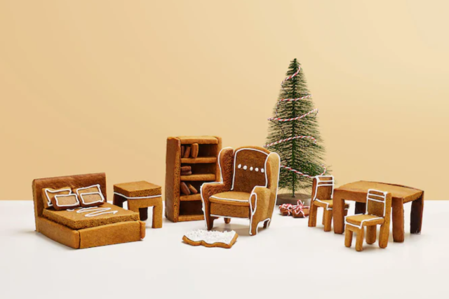 IKEA Releases Gingerbread Furniture Kits & No Allen Wrenches Are Required