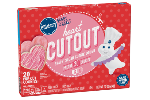 Heart Shape Cutout Sugar Cookie Dough