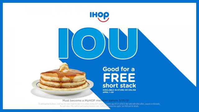 IHOP Offers IOU’s for National Pancake Day Promotion