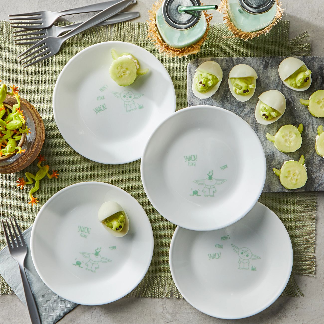 The Child (aka Baby Yoda) Plates Are Available with Corelle