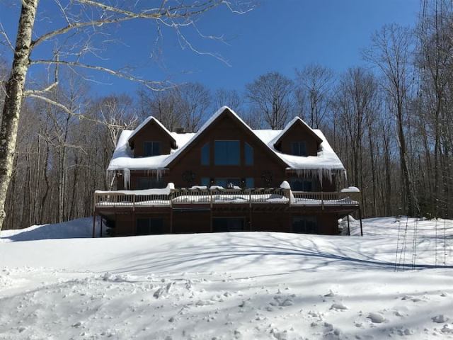 winter ski cabin near boston