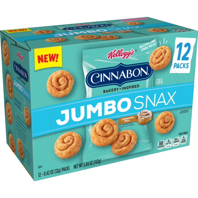 Kellogg’s Cinnabon Cereal Is Now a Jumbo-Sized Handheld Snack