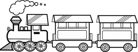 cool coloring page of a train