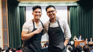 Two asian coffee owners of Kasama Ca Phe