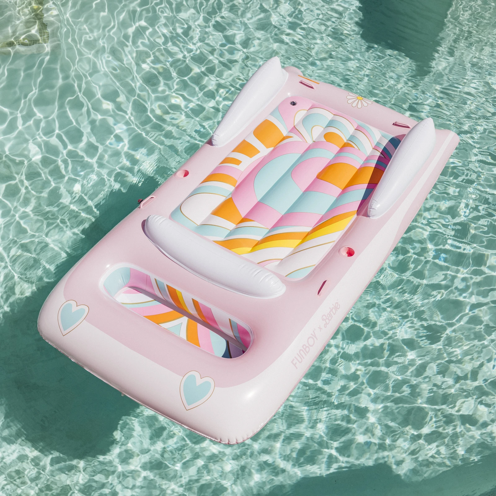 FUNBOY BRB-Convertible x Inflatable Pool Float Barbie-Pink