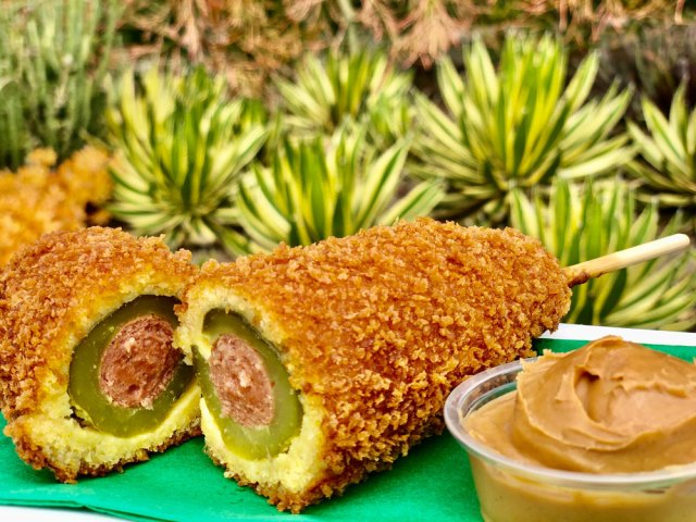 A Hot Dog In a Pickle? Disneyland Has this Salty Snack with a Side of Peanut Butter