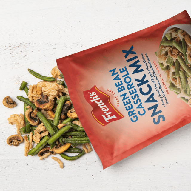 Thanksgiving in June? Green Bean Casserole Snack Mix Makes it Possible
