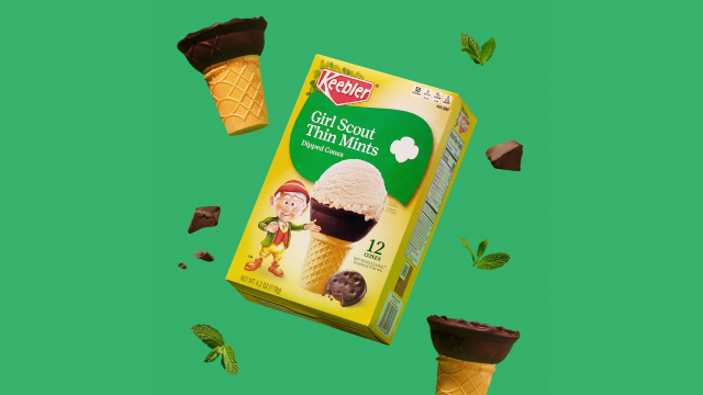 It’s Girl Scout Cookie Season All Year Long with These Thin Mint Cones