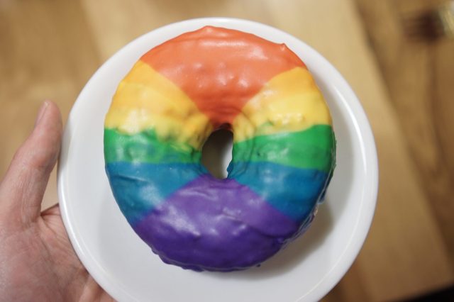 pride month in chicago stan's donuts rainbow pride donut
