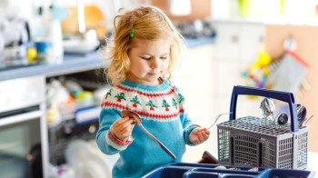 putting away silverwear should be on a chore list for kids ages 4 to 5