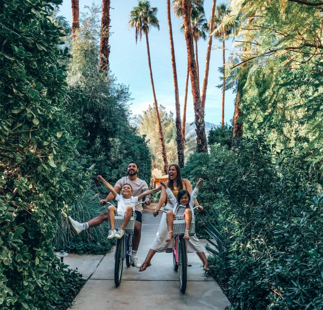 family bike ride palm springs