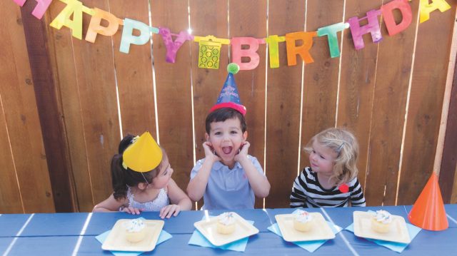 kid celebrating birthday at San Diego Children's Discovery Museum