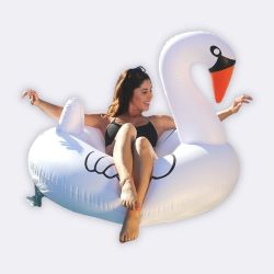 best pool floats, inflatable swan
