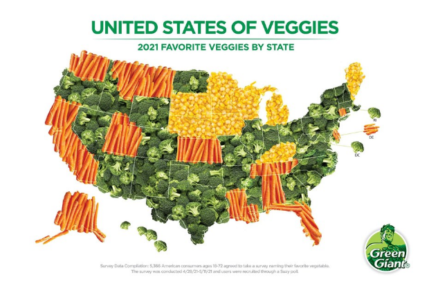 America’s Favorite Veggie? It’s a Little Tree, According to Green Giant Survey