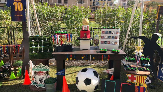 picture of a soccer party, one of the best outdoor birthday party ideas
