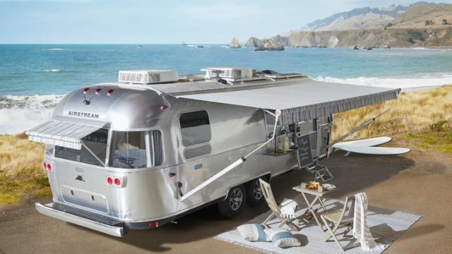 We Have All the Heart Eyes For the New Airstream x Pottery Barn Trailer