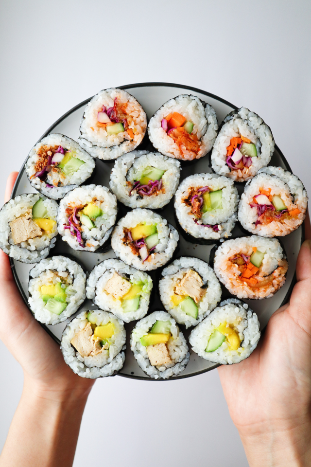 Vegan sushi is a different take on a classic Japanese food recipe