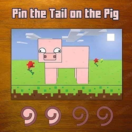 Pin the Tail on the Pig is a fun farm game