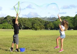 kids outdoor toys giant bubble wands