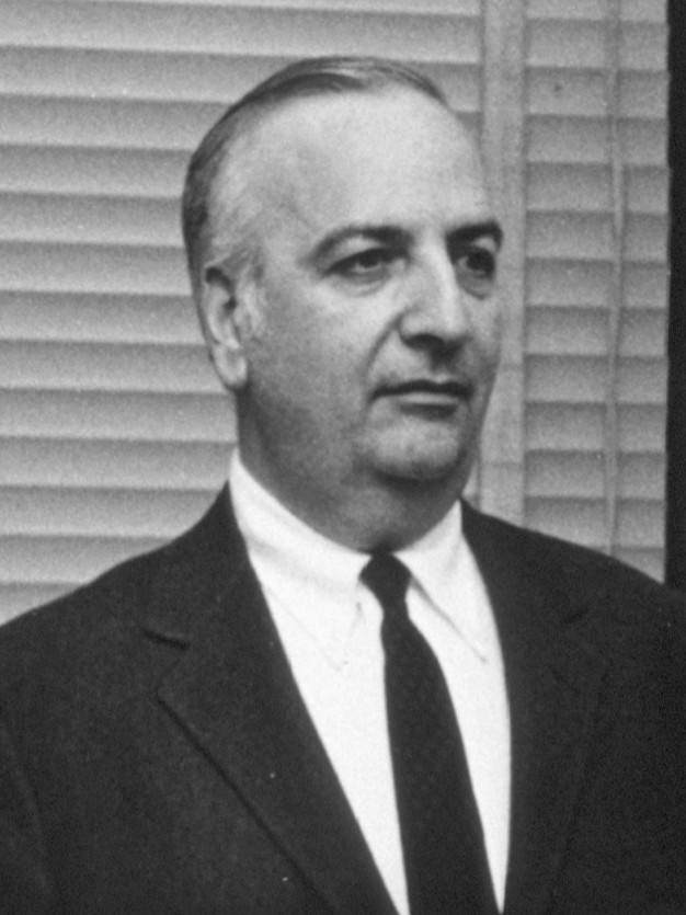 A black and white photo of LatinX hero and immunologist Baruj Benacerraf
