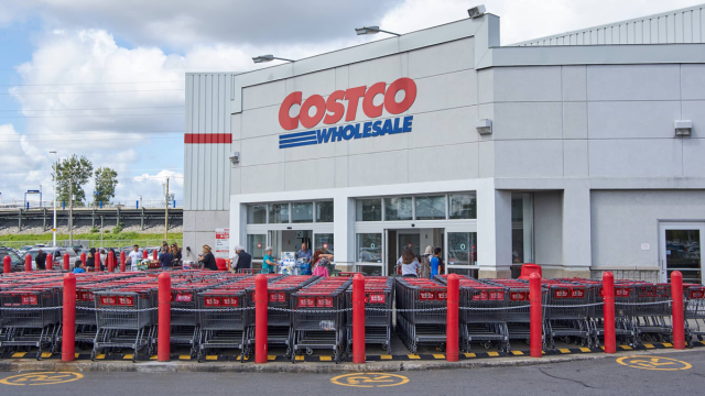 front of a Costco store