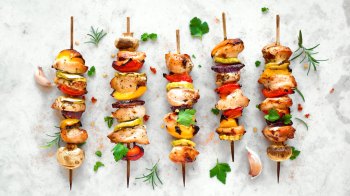 add chicken skewers to your list of easy grilling recipes
