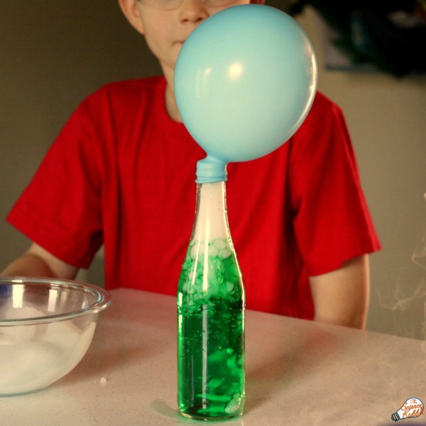 dry ice science experiment from Science Kiddo