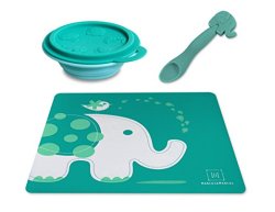 best feeding tools silicone baby placemat bowl and feeding spoon marcus and marcus