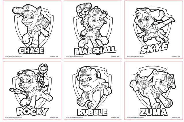 Free Printable PAW Patrol Coloring Pages For Kids  Paw patrol coloring  pages, Paw patrol coloring, Unicorn coloring pages