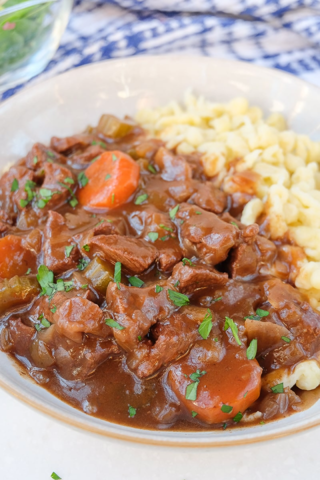 German goulash is a classic German cooking recipe.