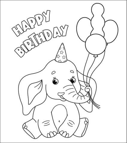 Happy Birthday Dinosaur FREE Printable Coloring Page  Coloring birthday  cards, Happy birthday printable, Birthday coloring pages