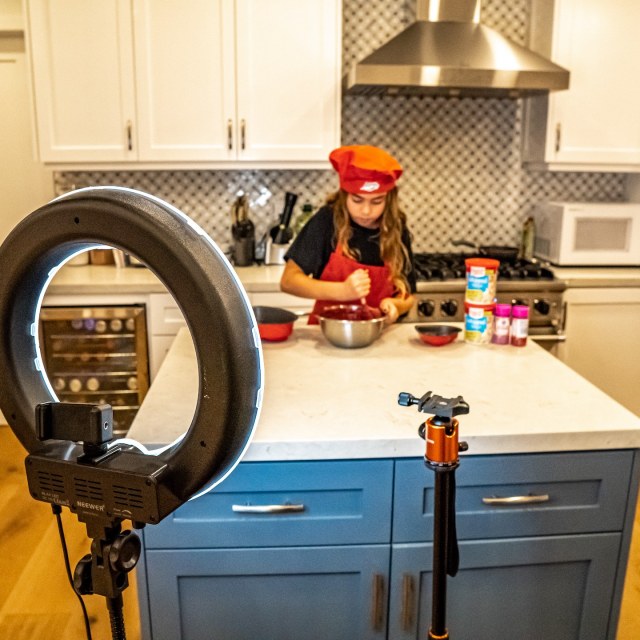 YouTube equipment for beginners include a ring light