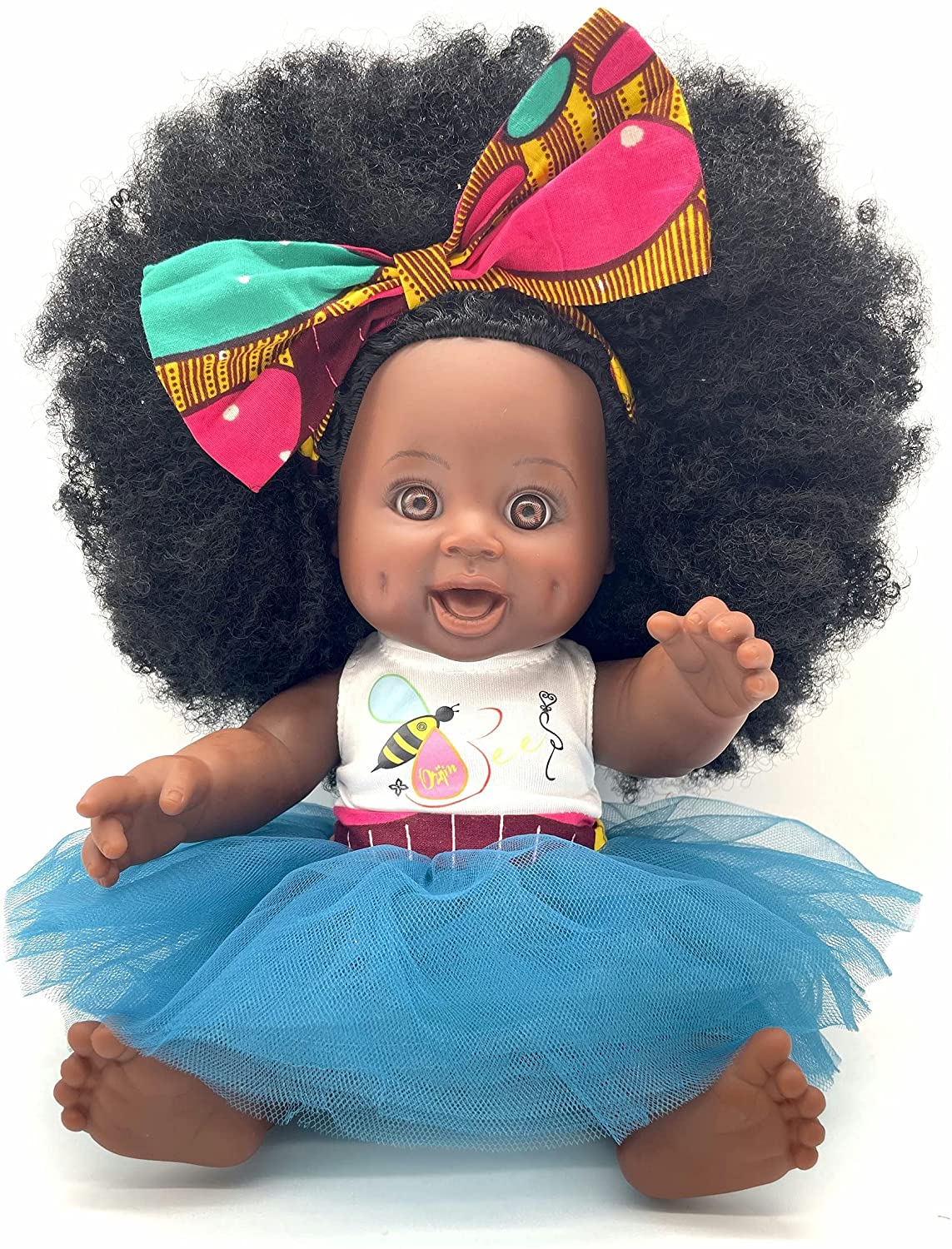 Baby Toddler Playhouse WILLIAM  Black Doll Wig Round Cap Size 10-11 Child Etc 