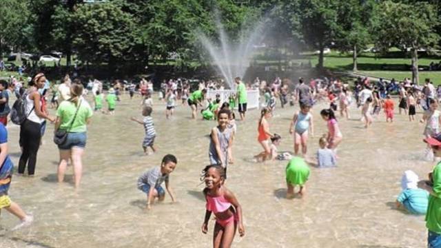 one of the best things to do in boston with kids is splash in frog pond in the summer