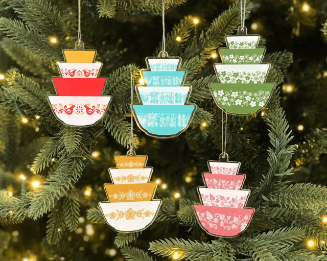 Your Grandma Called, She Wants Her Pyrex Christmas Ornaments Back