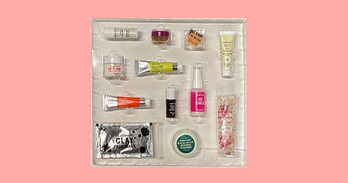 Everything Inside Trader Joe's Beauty Advent Calendar Tinybeans