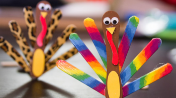 turkey popsicles are a fun thanksgiving craft idea