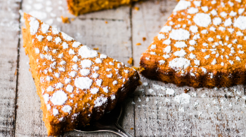 A gluten-free pumpkin spice cake is a Thanksgiving dessert that isn't pie